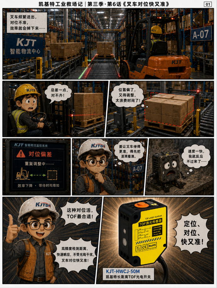 凯基特工业救场记|KJT-HWCJ-50M TOF光电开关 :强光、对位、缺料、雨雾,一个个稳住! 凯基特工业救场记|KJT-HWCJ-50M TOF光电开关 :强光、对位、缺料、雨雾,一个个稳住!