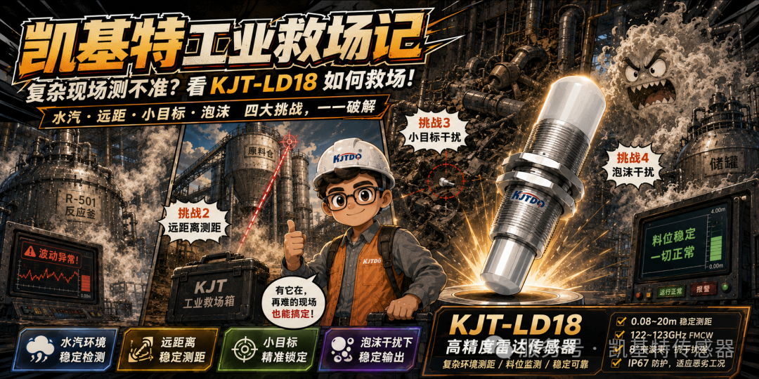 凯基特工业救场记|KJT-LD18毫米波雷达复杂现场救场英雄 凯基特工业救场记|KJT-LD18毫米波雷达复杂现场救场英雄
