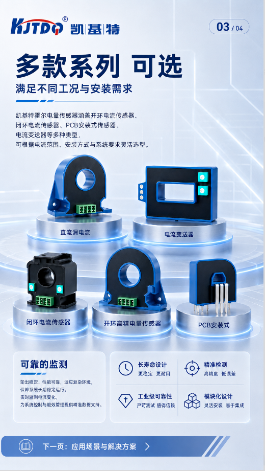 产品推荐 | 凯基特霍尔电量传感器,让每一组电流数据更可靠 产品推荐 | 凯基特霍尔电量传感器,让每一组电流数据更可靠