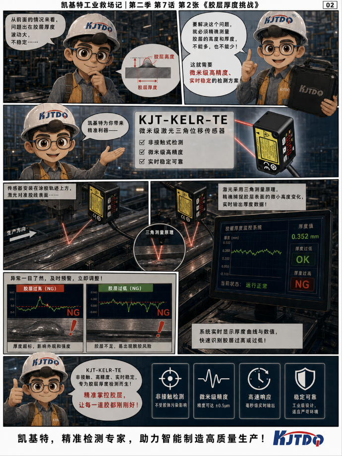 工业救场记|CMOS微型激光位移传感器:胶层厚度、OK/NG分选、微小零件漏装 工业救场记|CMOS微型激光位移传感器:胶层厚度、OK/NG分选、微小零件漏装