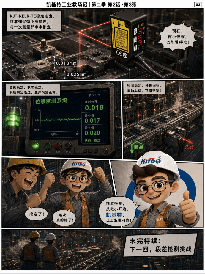凯基特工业救场记|CMOS微型激光位移传感器:微小位移、高度差、段差,一个个看准! 凯基特工业救场记|CMOS微型激光位移传感器:微小位移、高度差、段差,一个个看准!