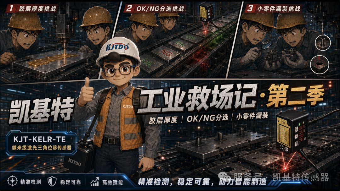 工业救场记|CMOS微型激光位移传感器:胶层厚度、OK/NG分选、微小零件漏装 工业救场记|CMOS微型激光位移传感器:胶层厚度、OK/NG分选、微小零件漏装
