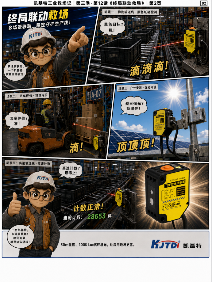 凯基特工业救场记·第三季收官|TOF 激光光电传感器:强光、对位、缺料、雨雾、多规格、透明瓶,一个都稳! 凯基特工业救场记·第三季收官|TOF 激光光电传感器:强光、对位、缺料、雨雾、多规格、透明瓶,一个都稳!