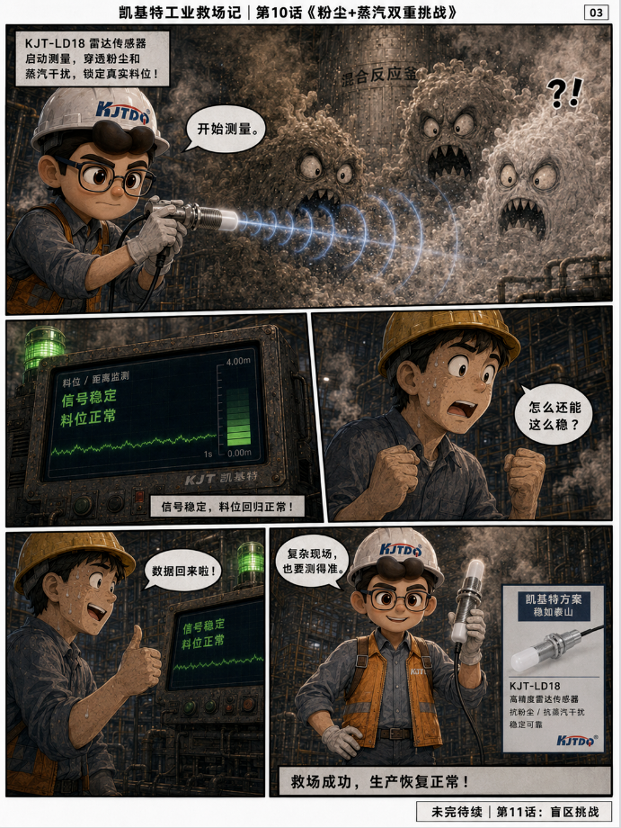 凯基特工业救场记|KJT-LD18 高精度雷达传感器第一季收官篇 凯基特工业救场记|KJT-LD18 高精度雷达传感器第一季收官篇