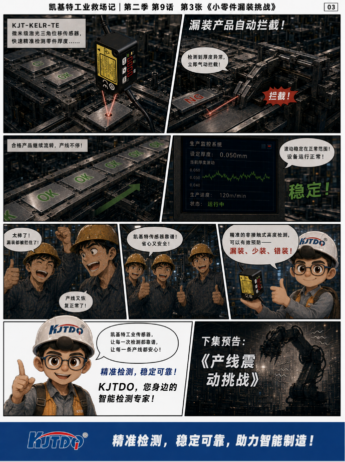 工业救场记|CMOS微型激光位移传感器:胶层厚度、OK/NG分选、微小零件漏装 工业救场记|CMOS微型激光位移传感器:胶层厚度、OK/NG分选、微小零件漏装