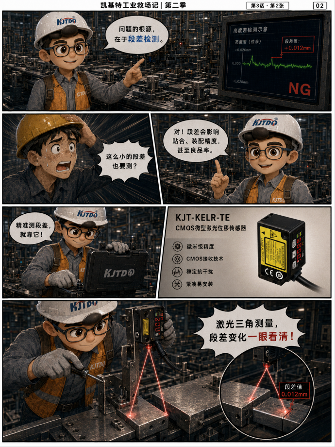 凯基特工业救场记|CMOS微型激光位移传感器:微小位移、高度差、段差,一个个看准! 凯基特工业救场记|CMOS微型激光位移传感器:微小位移、高度差、段差,一个个看准!