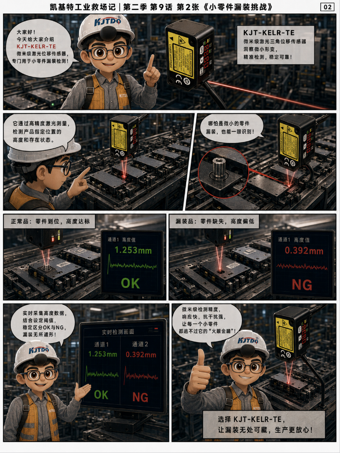 工业救场记|CMOS微型激光位移传感器:胶层厚度、OK/NG分选、微小零件漏装 工业救场记|CMOS微型激光位移传感器:胶层厚度、OK/NG分选、微小零件漏装