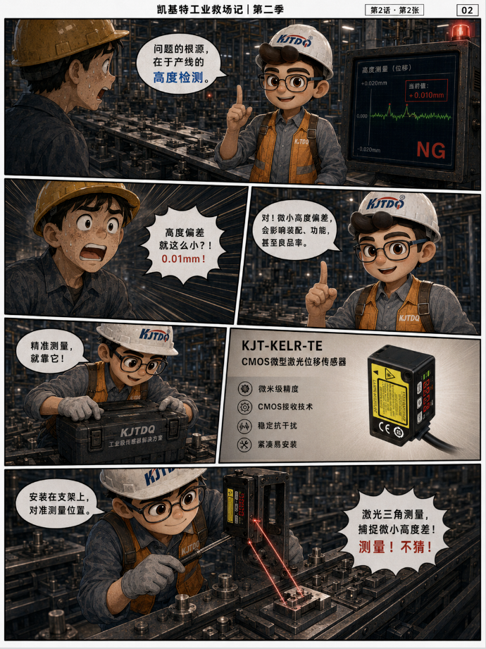凯基特工业救场记|CMOS微型激光位移传感器:微小位移、高度差、段差,一个个看准! 凯基特工业救场记|CMOS微型激光位移传感器:微小位移、高度差、段差,一个个看准!