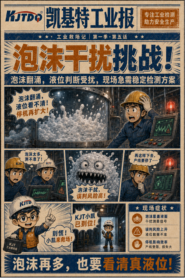 工业专刊第5期 | 泡沫在闹，液位不能乱！凯基特LD18毫米波雷达：泡沫干扰挑战